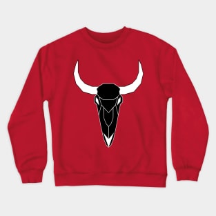 inveted Geo-Bull Skull Crewneck Sweatshirt